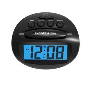 Bedroom Nap With LCD Backlit Clock, Small Travel Clock, Battery Alarm Clock