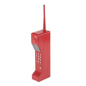 Retro Brick Cell Phone Ornament Vintage Cellular Phone Model Simulation Photographic Props Stylized Ornaments Red