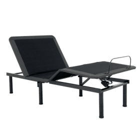 Bridgevine Home Twin XL Size Quick Assembly Adjustable Bed Frame With Voice Activated Controls
