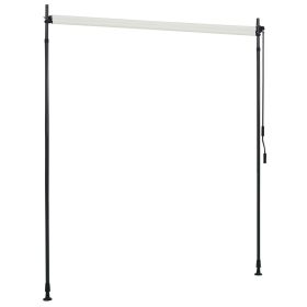 vidaXL Outdoor Roller Blind 78.7"x106.3" Cream