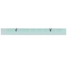 vidaXL Floating Shelf Glass 39.4"x3.9" 0.3"