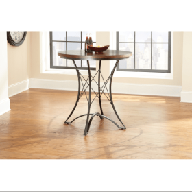 Adele - Round Counter Table - Dark Brown