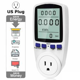 Digital Power Saving Energy Monitor Watt Amp Volt KWh Meter Electricity Analyzer Power Meter Plug, Power Consumption Monitor   With Digital LCD Displa