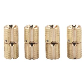 4Pcs/pack Copper Brass Cabinet Gift Box Concealed Barrel Hinge 8mm 180Â° Opening Angle (Option: as picture)