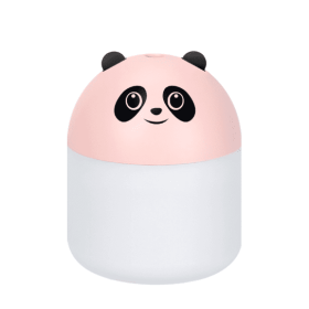 Cute Panda Humidifier, Applicable To Multiple Scenarios Like Bedrooms And Desktops. With Nano-fine Mist For Moisturizing And Quiet Operation To Ensure (Option: Coral pink)