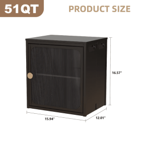Single Sturdy  Convenient Fordable Cabinet, Durable Steel-Wood Combo With Anti-Slip Design  Quick Fold  Install, Easy To DIY Storage Container With Do (Color: Black)