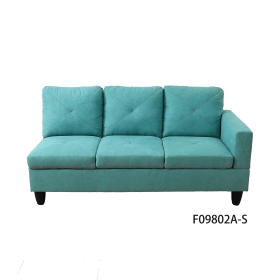 Light Blue Linen 3-Piece Living Room Sofa Set (Option: F09802AXS)