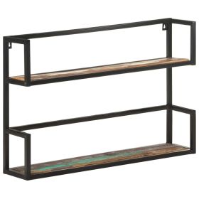 vidaXL Wall Shelf 90x20x60 cm Solid Reclaimed Wood (Option: as picture)