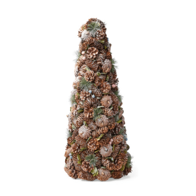 Pine Cone Tabletop Tree (Option: Natural color)
